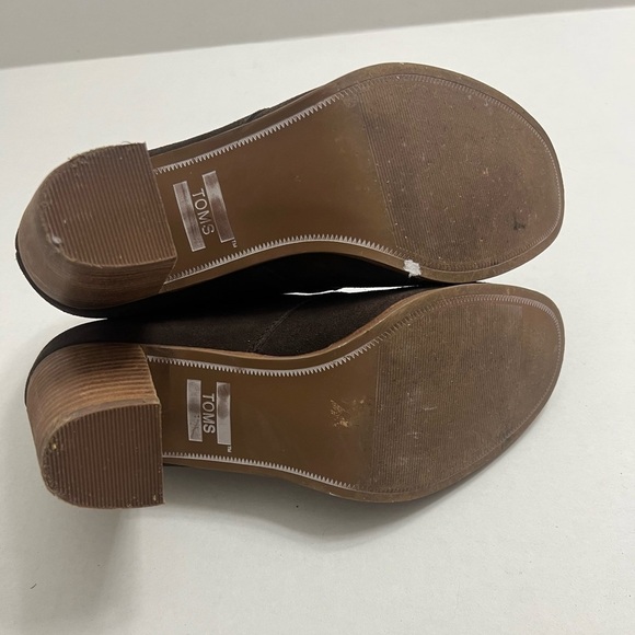 TOMS Lunata Lace Up Bootie in Chocolate Brown Suede - Picture 8 of 9